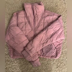 Free People Movement Quilted Purple Puffer Jacket